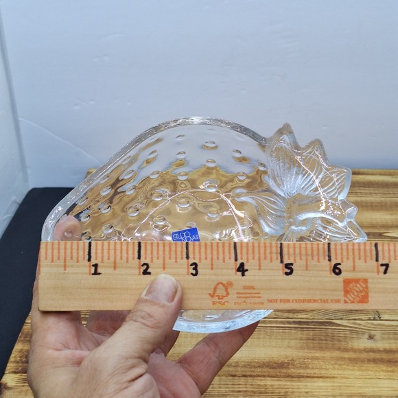 Vintage Strawberry Serving Candy Trinket Dish Studio Nova By Mikasa - Picture 10 of 11
